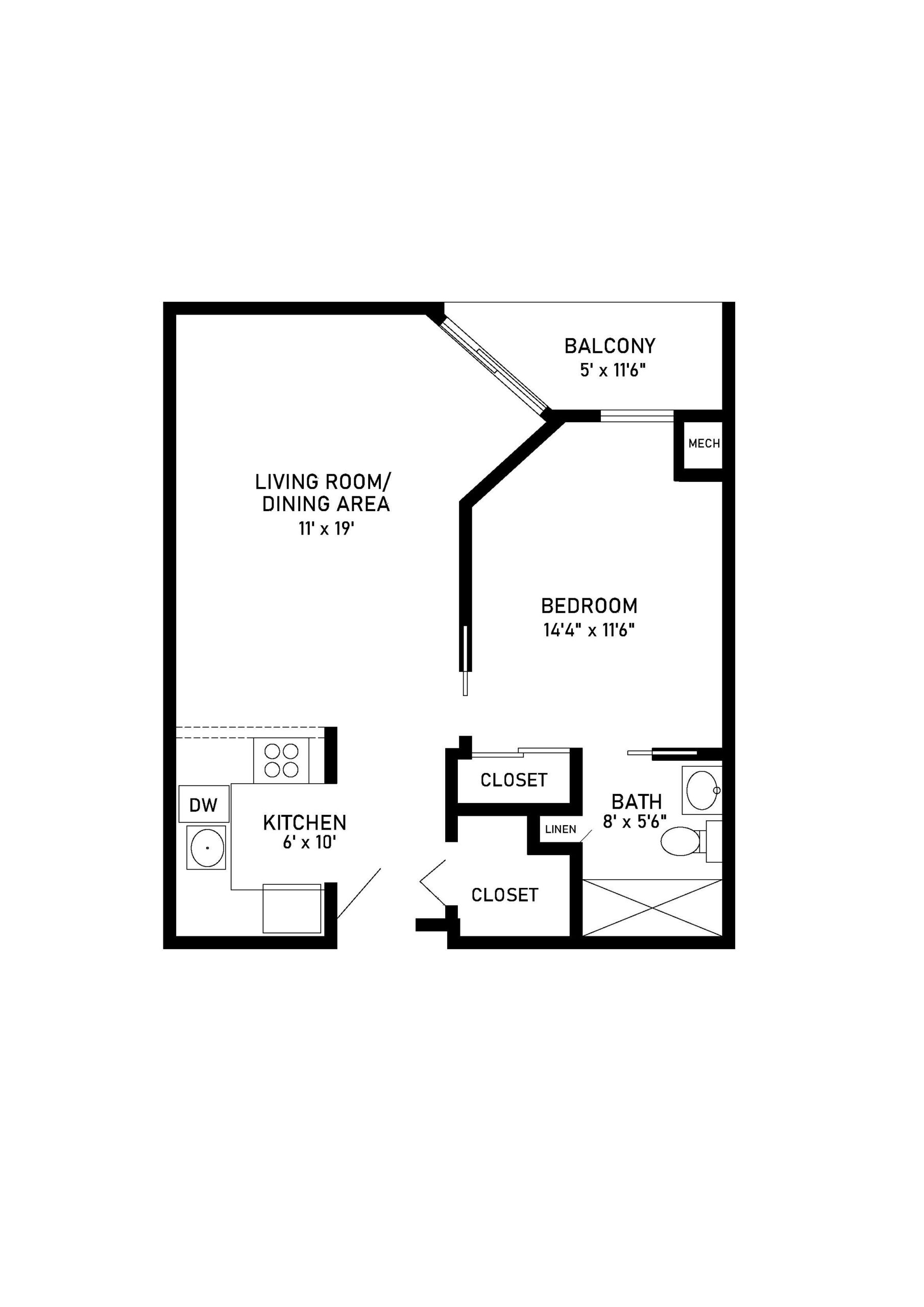 Balsam 1 Bedroom 1 Bath at Golden Valley